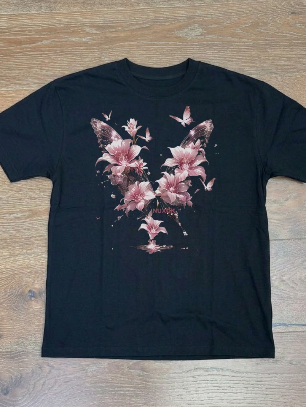 Butterfly Floral Graphic Tee | Cute Lily Flowers Shirt | Gildan Shirt
